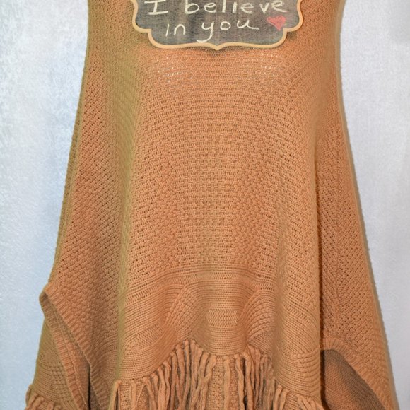 🤗315-UR Powerful ❤️~Coldwater Creek~Butterscotch Poncho - Picture 4 of 7